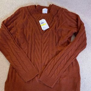 Burnt orange sweater